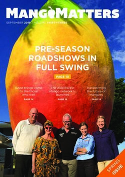 PRE-SEASON ROADSHOWS IN FULL SWING - SEPTEMBER 2018 / VOLUME THIRTY-THREE - Good things come - Australian Mango ...
