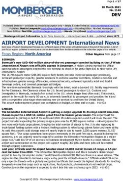 AIRPORT DEVELOPMENT International News