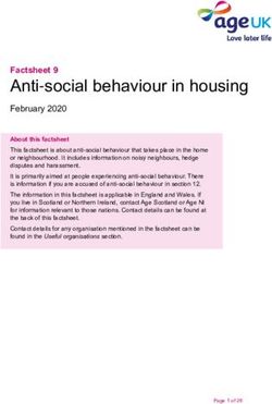 Anti-social behaviour in housing - Factsheet 9 - Age UK
