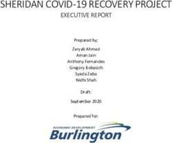 SHERIDAN COVID-19 RECOVERY PROJECT - EXECUTIVE REPORT Prepared by: Zaryab Ahmad Aman Jain - Burlington ...