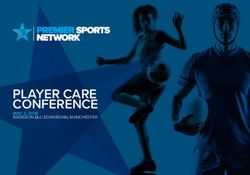 PLAYER CARE CONFERENCE - MAY 2, 2018 RADISSON BLU EDWARDIAN, MANCHESTER - Premier Sports Network