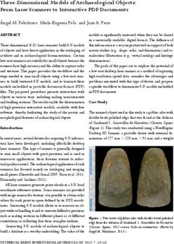 Three-Dimensional Models of Archaeological Objects: From Laser Scanners to Interactive PDF Documents
