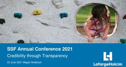 SSF Annual Conference 2021 - Credibility through Transparency 22 June 2021 Magali Anderson - Swiss Sustainable Finance