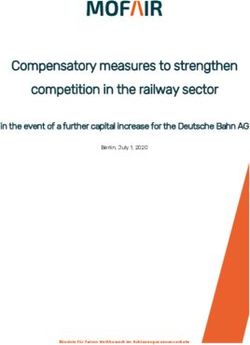 Compensatory measures to strengthen competition in the railway sector - in the event of a further capital increase for the Deutsche Bahn AG