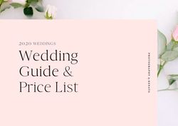 Wedding Guide & Price List - 2020 WEDDINGS - Photography by Renata