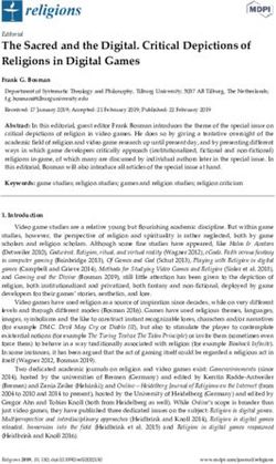 The Sacred and the Digital. Critical Depictions of Religions in Digital Games - MDPI