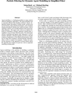 Particle Filtering for Dynamic Agent Modelling in Simplified Poker