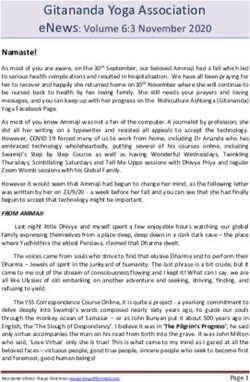 Gitananda Yoga Association - eNews: Volume 6:3 November 2020 - Gitananda Yoga Australia