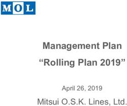 Management Plan "Rolling Plan 2019" - Mitsui O.S.K. Lines, Ltd. April 26, 2019