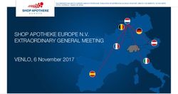 SHOP APOTHEKE EUROPE N.V. EXTRAORDINARY GENERAL MEETING - SHOP ...
