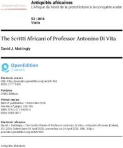 The Scritti Africani of Professor Antonino Di Vita - OpenEdition ...