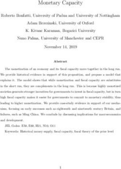 Monetary Capacity Roberto Bonfatti, University of Padua and University of Nottingham Adam Brzezinski, University of Oxford K. Kivanc Karaman ...