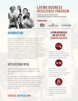 LAtino business resilience program - Enterprise ...