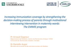 Increasing immunization coverage by strengthening the decision-making process of parents through motivational interviewing intervention in ...