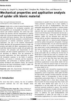 Mechanical properties and application analysis of spider silk bionic material