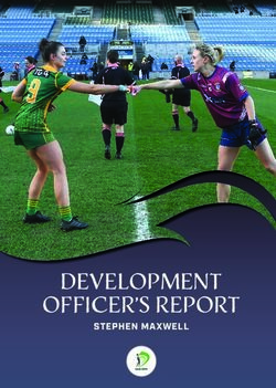 DEVELOPMENT OFFICER'S REPORT - STEPHEN MAXWELL - Amazon AWS