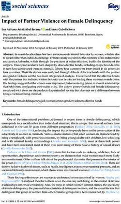 Impact of Partner Violence on Female Delinquency - MDPI