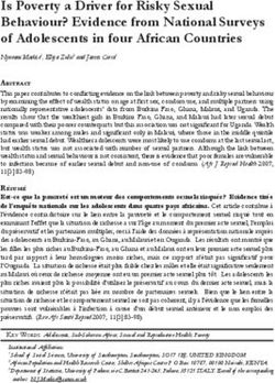Is Poverty a Driver for Risky Sexual Behaviour? Evidence from National Surveys of Adolescents in four African Countries