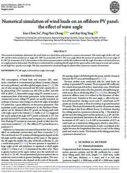 Numerical simulation of wind loads on an offshore PV panel: the effect of wave angle