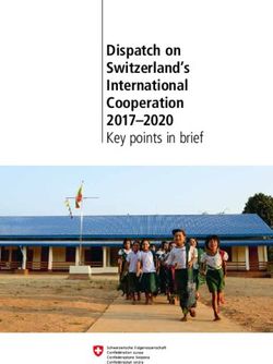 Dispatch on Switzerland's International Cooperation 2017-2020 - Key points in brief