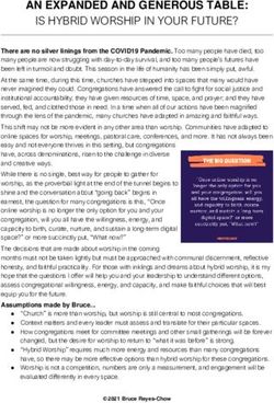 AN EXPANDED AND GENEROUS TABLE: IS HYBRID WORSHIP IN YOUR FUTURE?