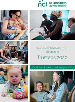 Trustees 2020 National Childbirth Trust Election of - Candidate information pack - August 2020 - NCT