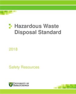 Hazardous Waste Disposal Standard - 2018 Safety Resources - University ...