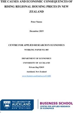 THE CAUSES AND ECONOMIC CONSEQUENCES OF RISING REGIONAL HOUSING PRICES IN NEW ZEALAND