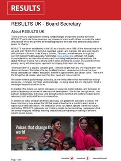 RESULTS UK - Board Secretary - Board Secretary role description_March 2021