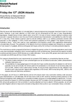 Friday the 13th JSON Attacks - Alvaro Muñoz & Oleksandr Mirosh HPE Software Security Research - Black Hat