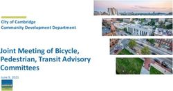 Joint Meeting of Bicycle, Pedestrian, Transit Advisory Committees - City of Cambridge Community Development Department