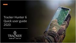Tracker Hunter 6 Quick user guide 2020