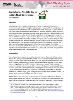 South India: Possible Key to India's Next Government - NUS