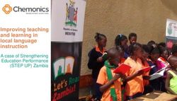 Improving teaching and learning in local language instruction - A case of Strengthening Education Performance (STEP UP) Zambia