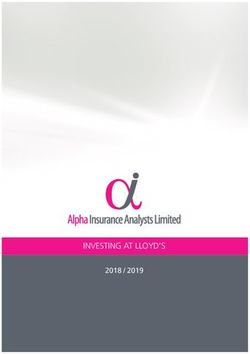 INVESTING AT LLOYD'S 2018 / 2019 - Alpha Insurance Analysts