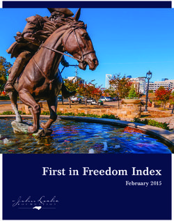 First in Freedom Index - February 2015