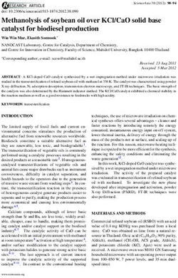 METHANOLYSIS OF SOYBEAN OIL OVER KCL/CAO SOLID BASE CATALYST FOR BIODIESEL PRODUCTION