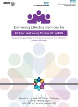 Delivering Effective Services for - Children and Young People with ADHD - Developed by the ADHD Project Subgroup - NHS England