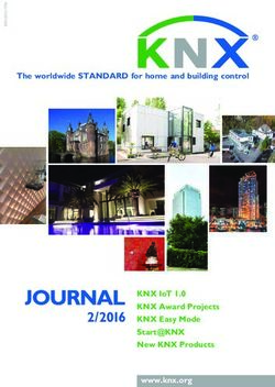 2/2016 THE WORLDWIDE STANDARD FOR HOME AND BUILDING CONTROL - KNX IOT 1.0 KNX AWARD PROJECTS KNX EASY MODE START@KNX NEW KNX PRODUCTS ...