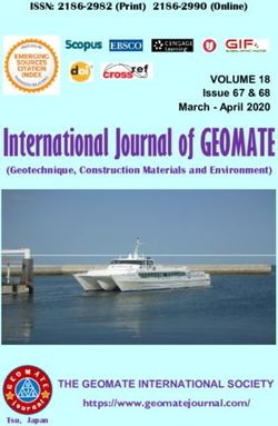 VOLUME 18 Issue 67 & 68 March - April 2020 - THE GEOMATE INTERNATIONAL SOCIETY