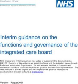 Interim guidance on the functions and governance of the integrated care board