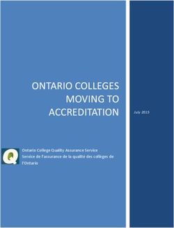 ONTARIO COLLEGES MOVING TO ACCREDITATION - Ontario College Quality Assurance Service Service de l'assurance de la qualité des collèges de l'Ontario
