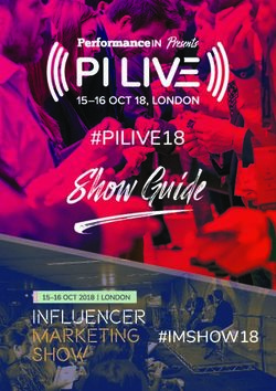 Show Guide #PILIVE18 - #IMSHOW18