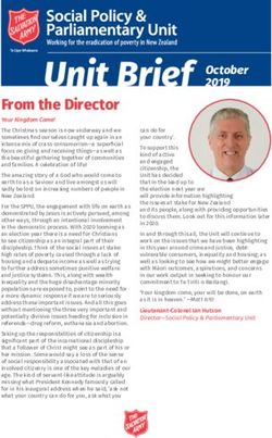 From the Director - The Salvation Army