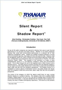 Silent Report & Shadow Report1 - University of St Andrews