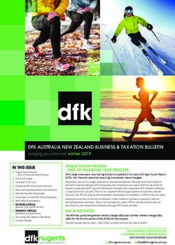 DFK AUSTRALIA NEW ZEALAND BUSINESS & TAXATION BULLETIN - Justified Type