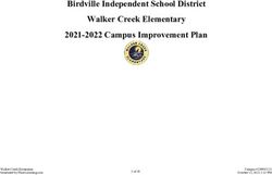Birdville Independent School District Walker Creek Elementary 2021-2022 Campus Improvement Plan