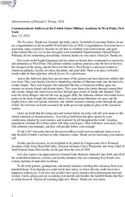 Commencement Address at the United States Military Academy in West Point, New York - GovInfo