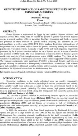 GENETIC DIVERGENCE OF RABBITFISH SPECIES IN EGYPT USING ISSR-MARKERS