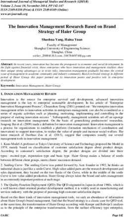 The Innovation Management Research Based on Brand Strategy of Haier Group